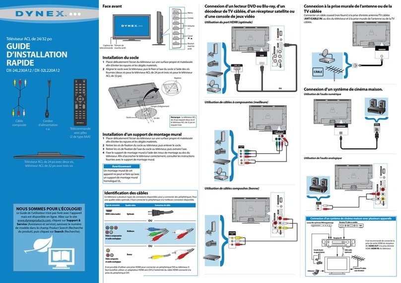 Dynex DX-24L230A12 Installation and operation manual
