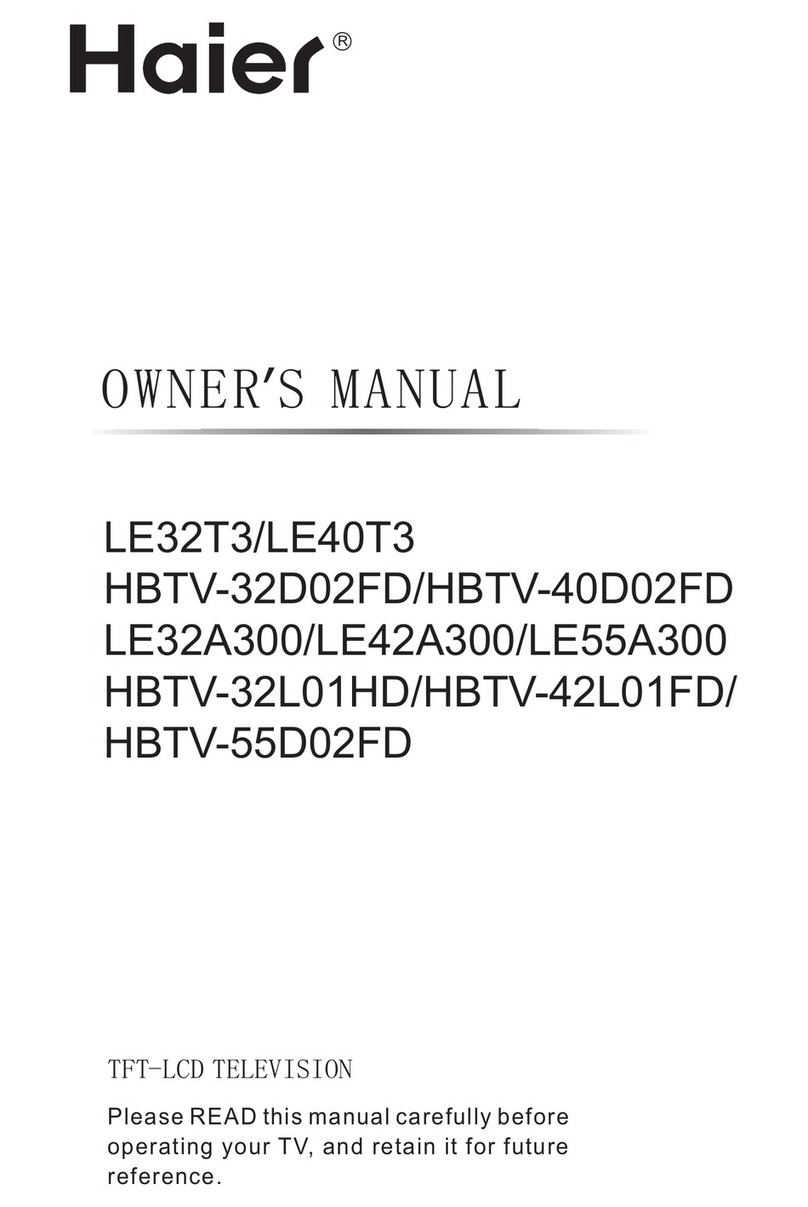 Haier HBTV-32L01HD User manual Haier HBTV-32L01HD User manual