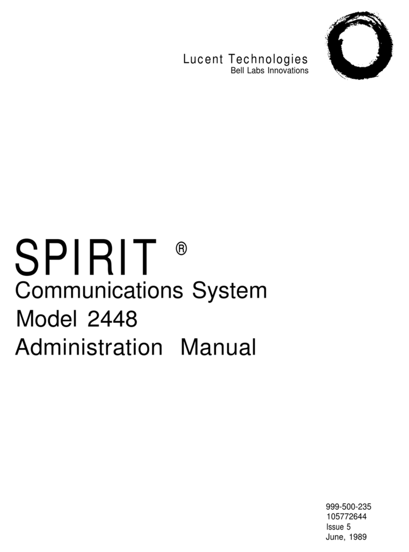 Lucent Technologies SPIRIT 2448 Instruction Manual