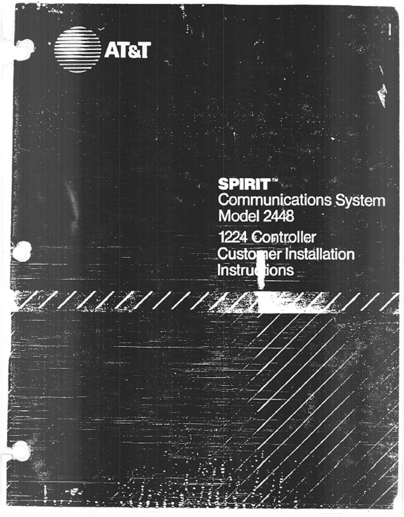 AT&T SPIRIT 1224 Controller User manual