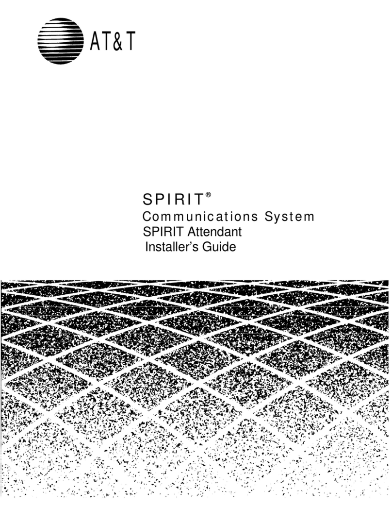 AT&T SPIRIT Attendant Assembly instructions