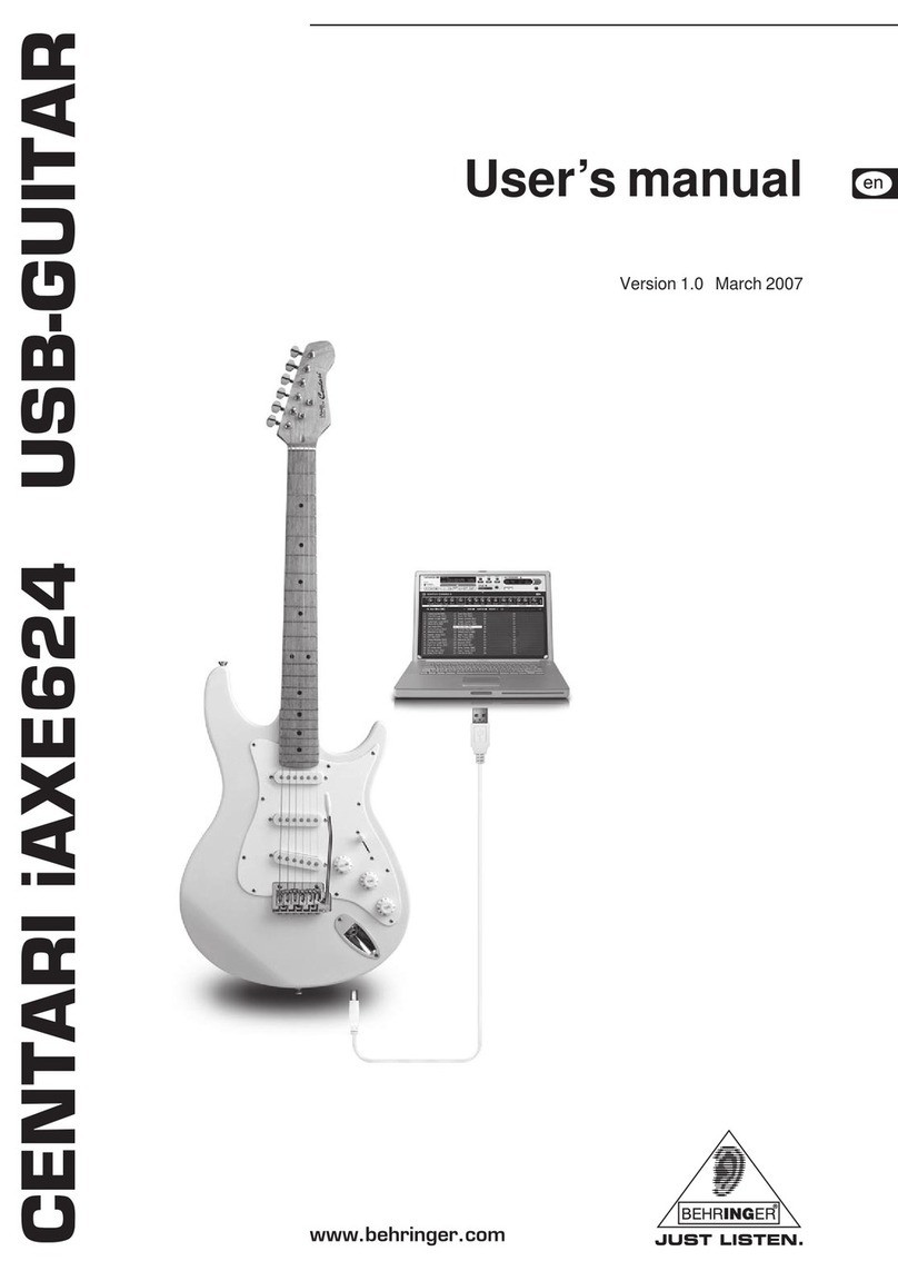 Behringer CENTARI iAXE624 user manual