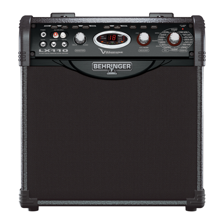 Behringer V-AMPIRE LX110 user manual