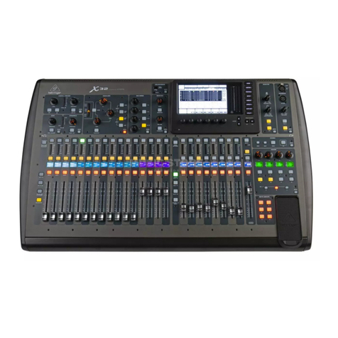 Behringer X32 DIGITAL MIXER User manual
