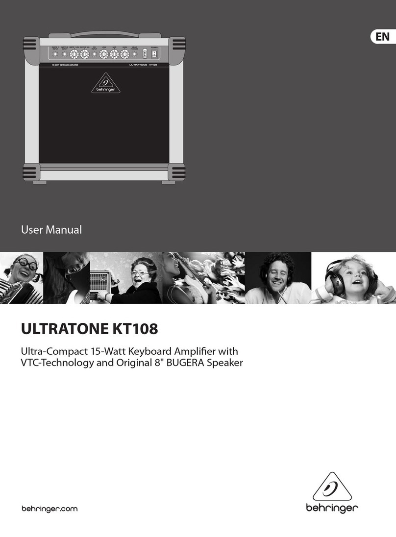 Behringer ULTRATONE KT108 user manual
