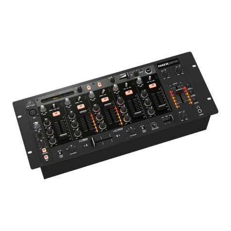 Behringer Pro Mixer NOX1010 manual