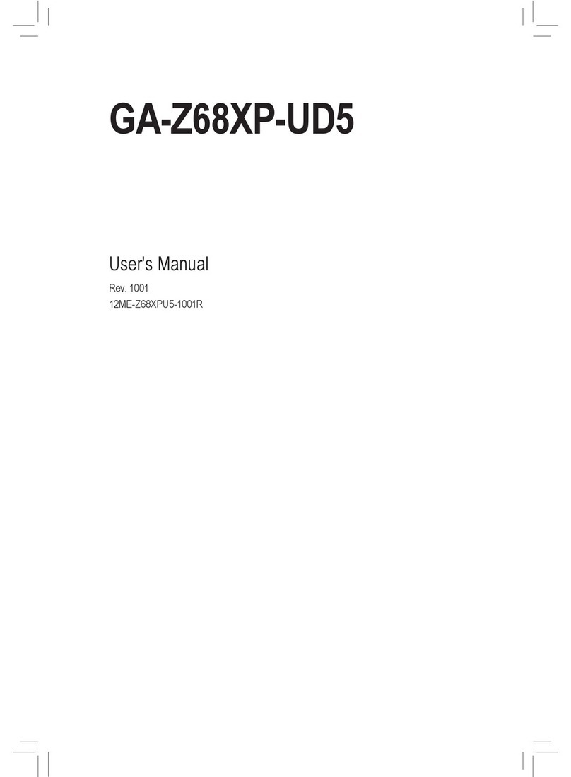 Gigabyte GA-Z68XP-UD5 user manual