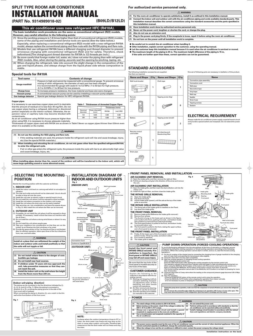 Fujitsu AOYS09LDC User manual