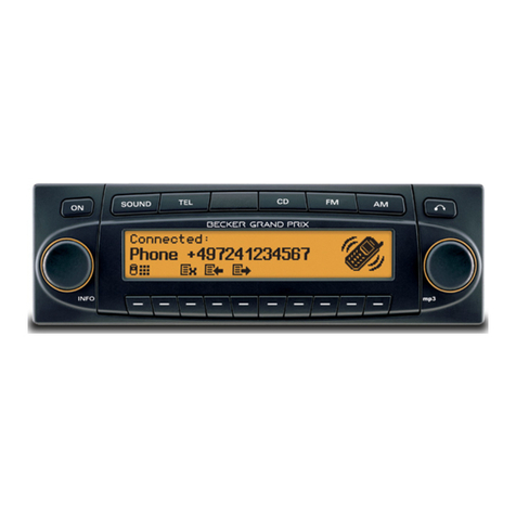 Becker Grand Prix 7990 User manual