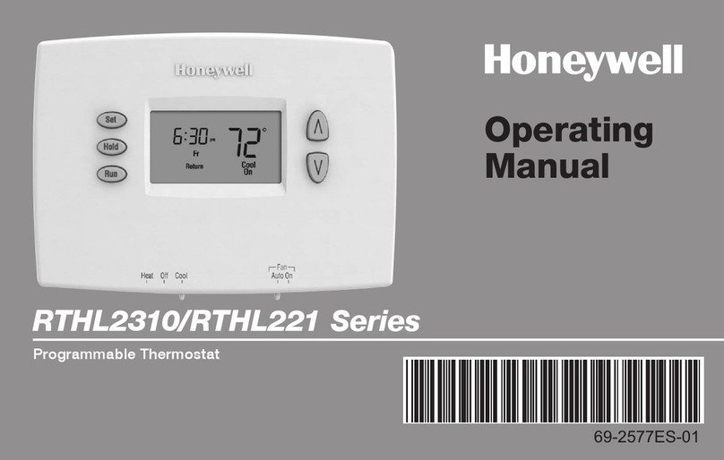 Honeywell RTHL221 series User manual