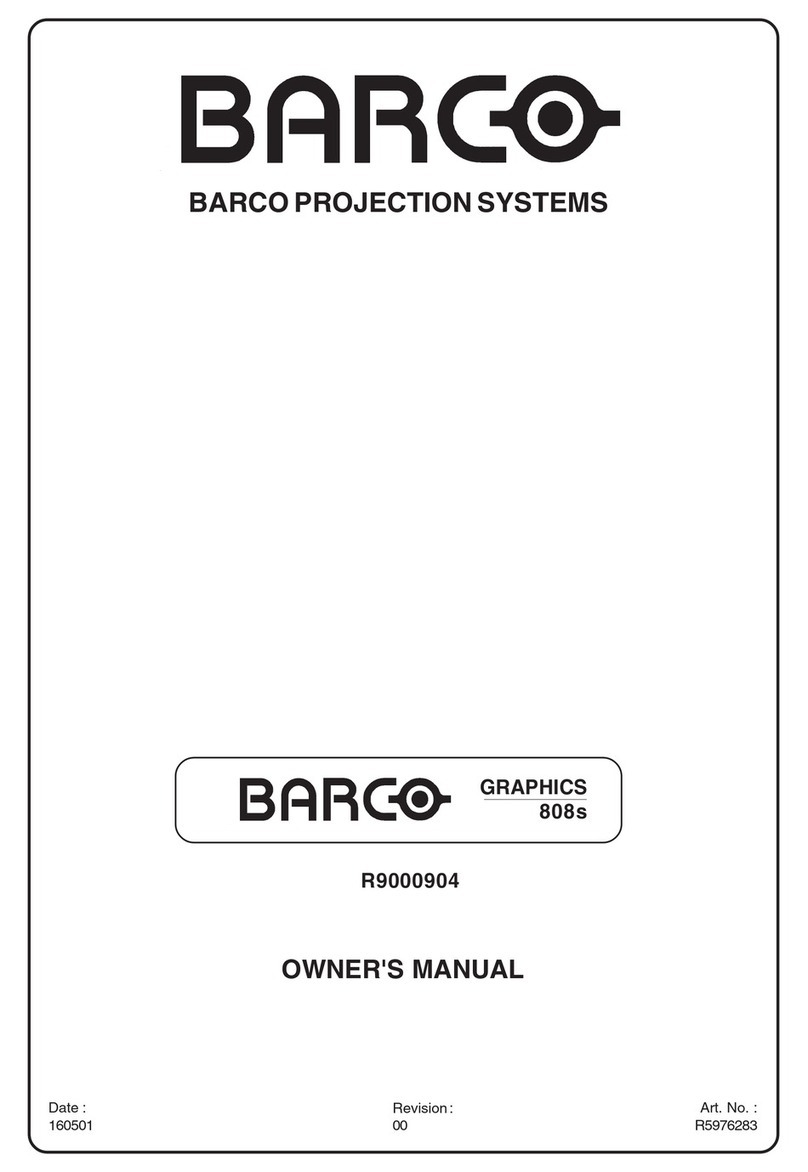 Barco Graphics 808s R9000904 User manual