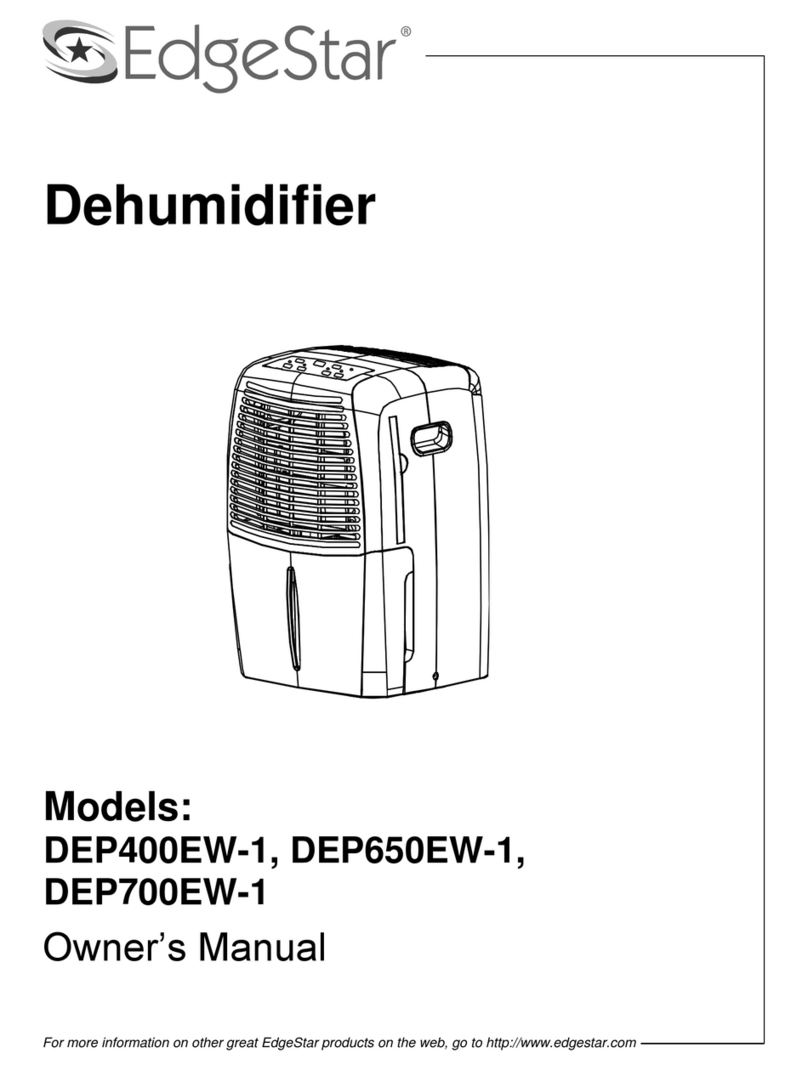 EdgeStar DEP400EW-1 owner's manual