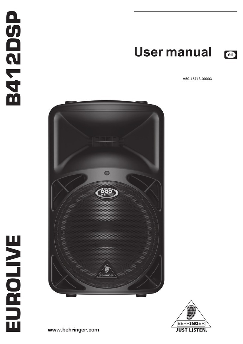 Behringer Eurolive B412DSP User manual