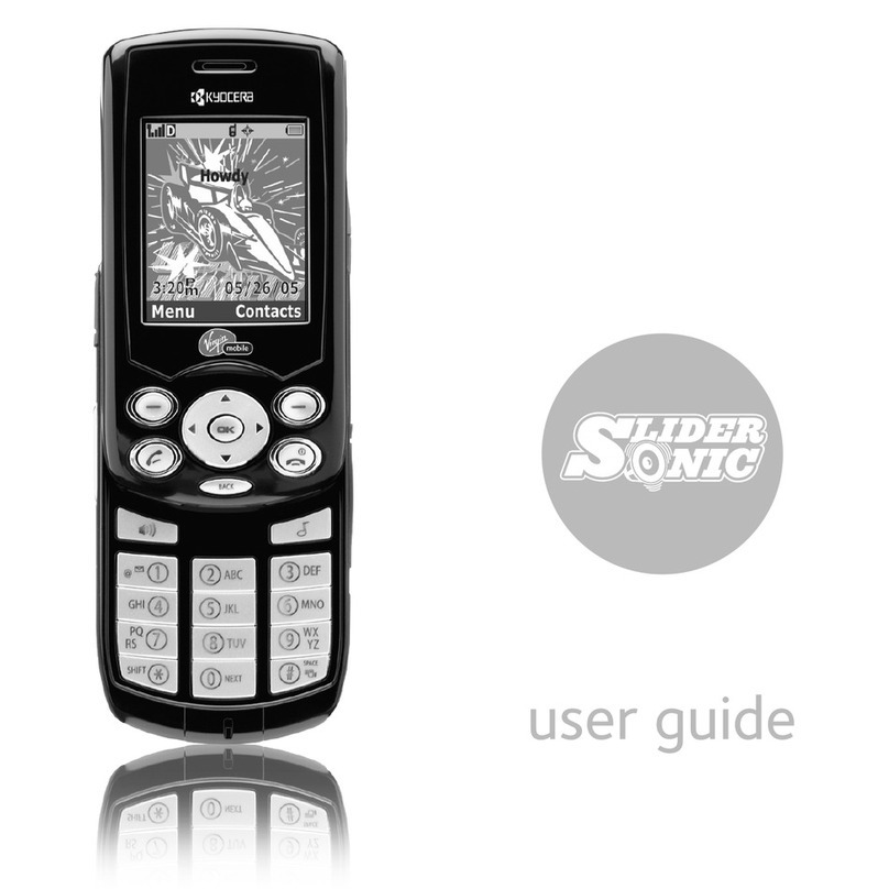 Kyocera KX5 - Slider Remix Cell Phone 16 MB user guide
