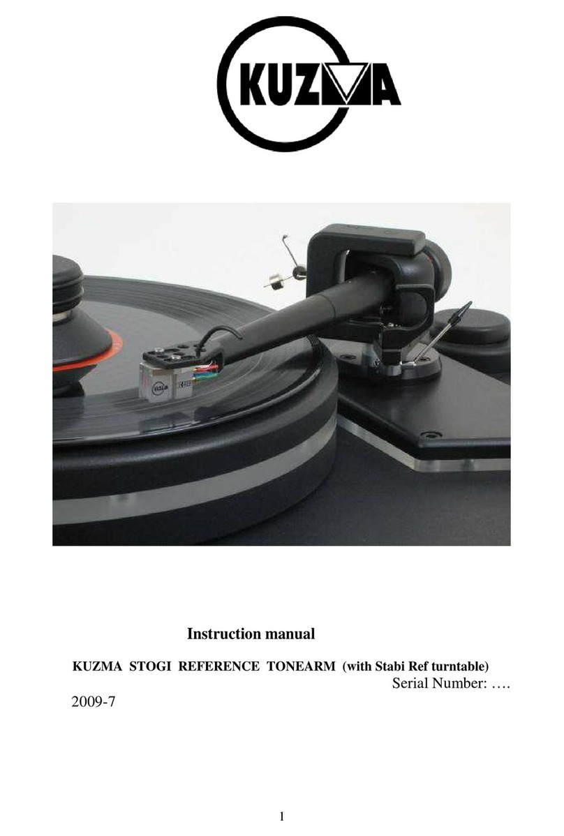 Kuzma Stogi S instruction manual