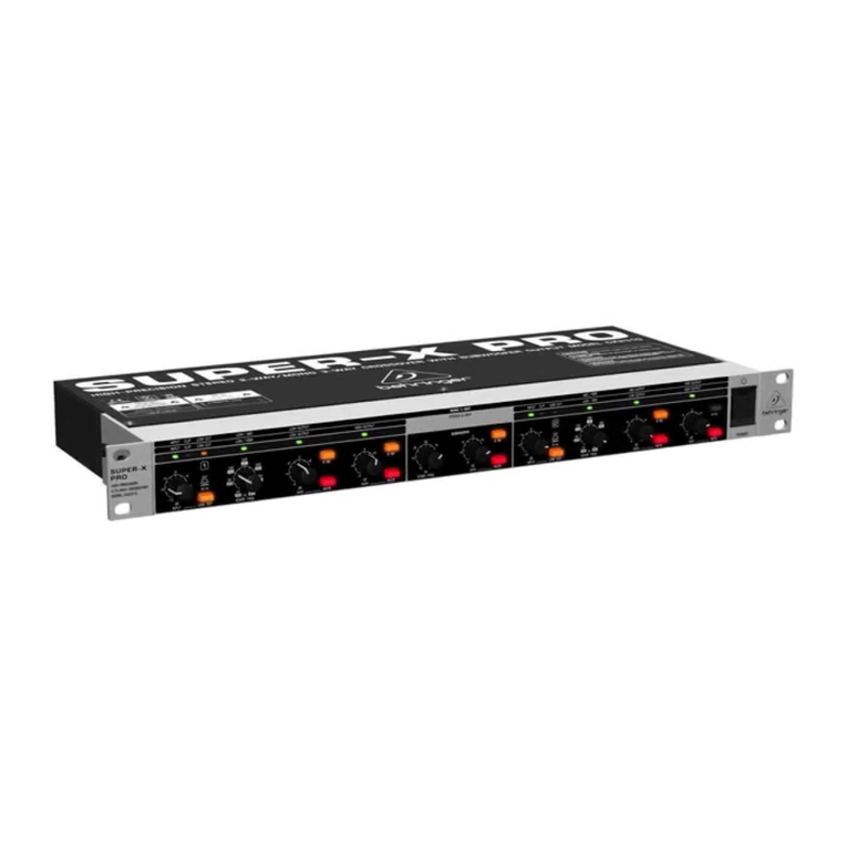 Behringer SUPER-X PRO CX2310 quick start guide