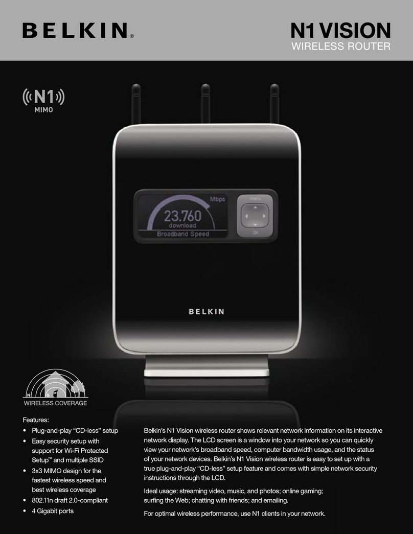 Belkin VISION N1 User manual