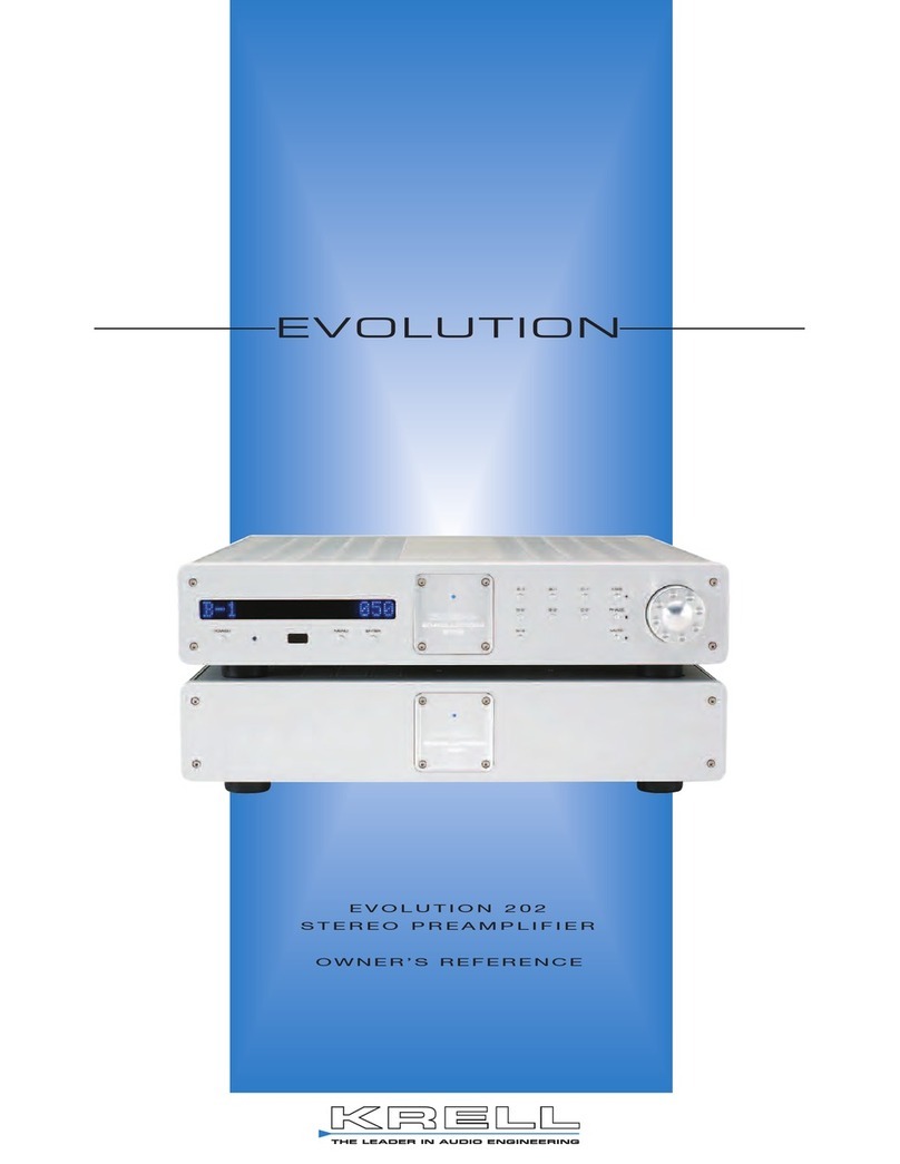 Krell Industries Evolution 202 Owner's reference