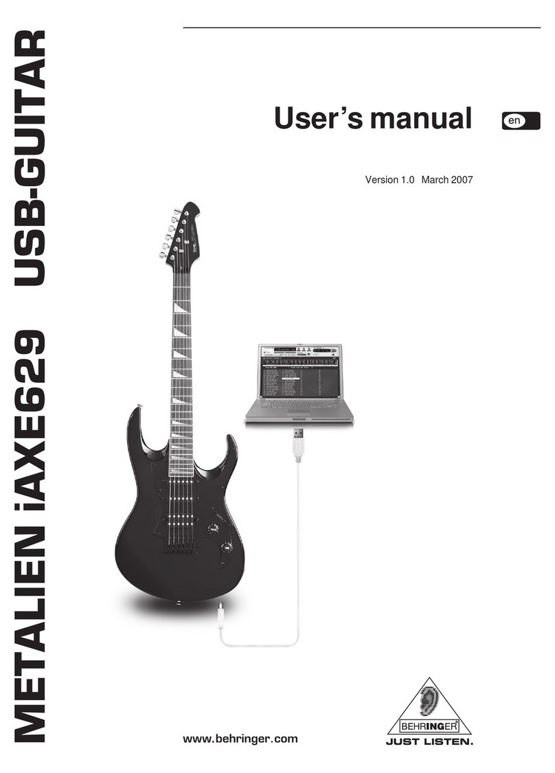 Behringer METALIEN iAXE629 User manual