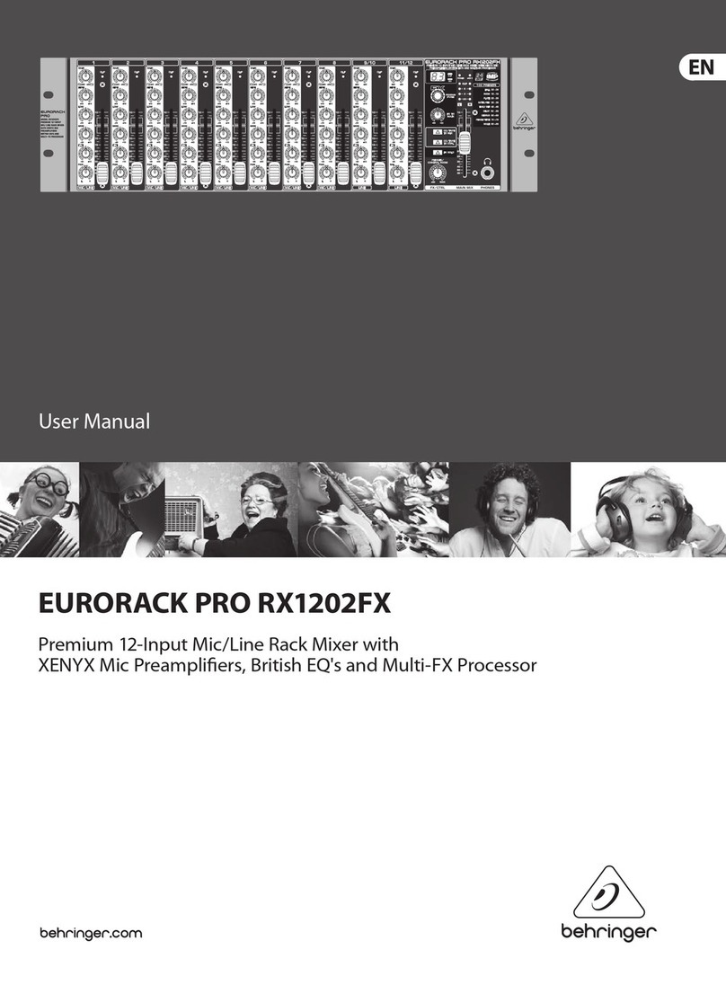 Behringer EURORACK PRO RX1202FX user manual