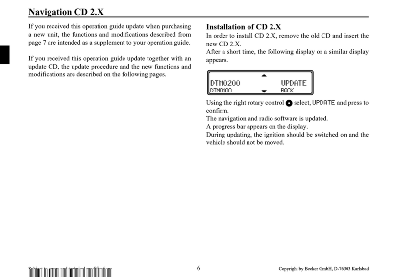 Becker DTM High Speed 7910 User manual
