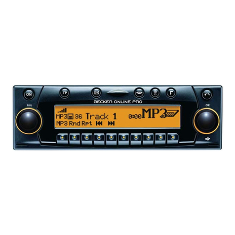 Becker Online Pro 7800 User manual