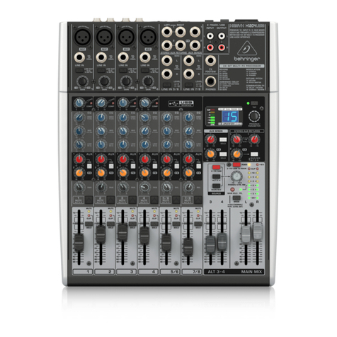 Behringer XENYX MIXER 1204USB User manual