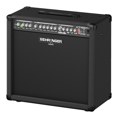 Behringer VIRTUBE VT100FX User manual