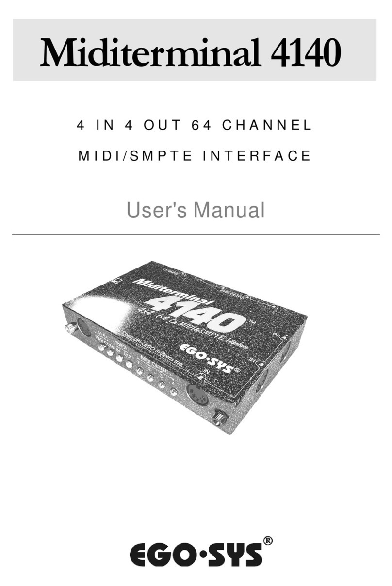 EGO SYS Miditerminal 4140 user manual