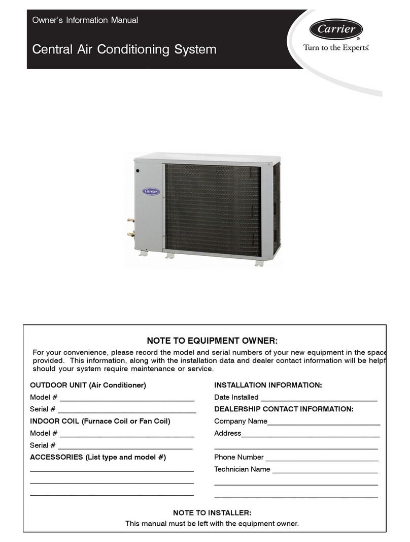 Carrier 38HDR Instruction Manual Carrier 38HDR Instruction Manual