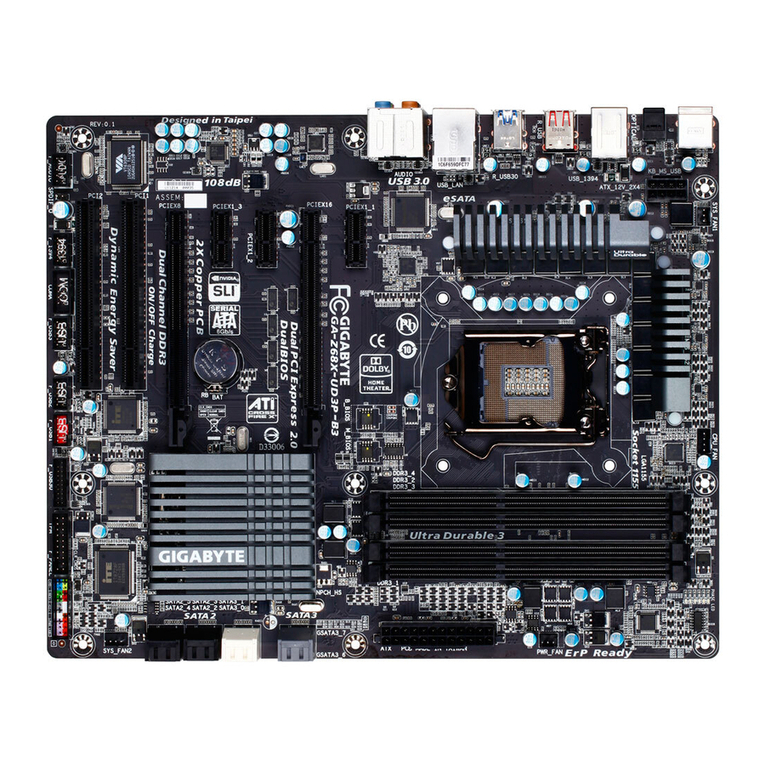 Gigabyte GA-Z68X-UD3P-B3 User manual