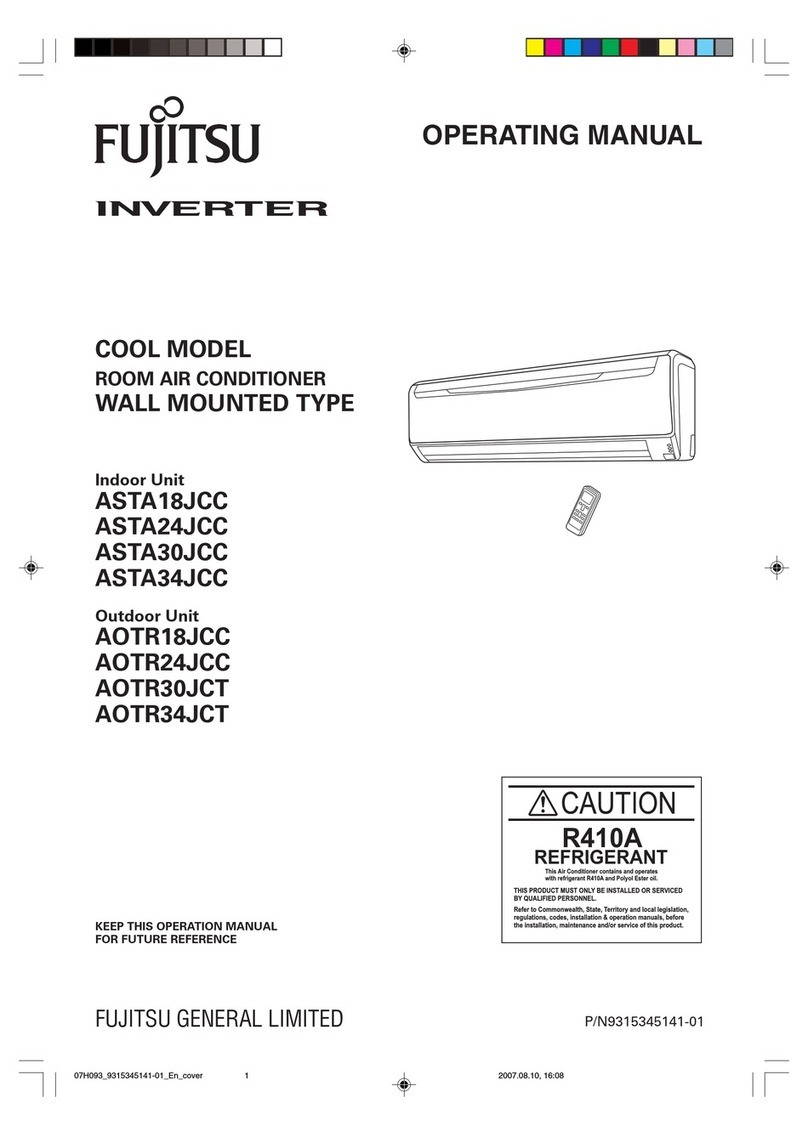 Fujitsu ASTA18JCC User manual