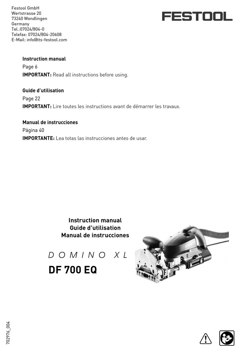 Festool Domino XL DF 700 EQ instruction manual