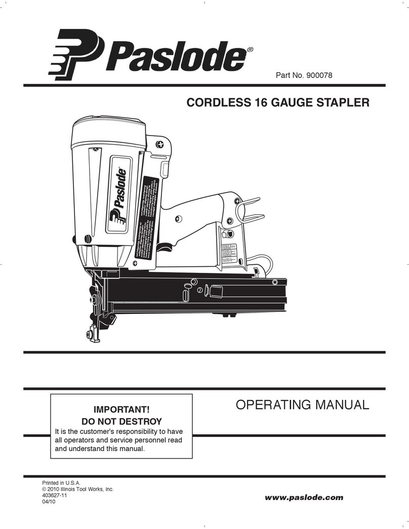 Paslode 900078 User manual