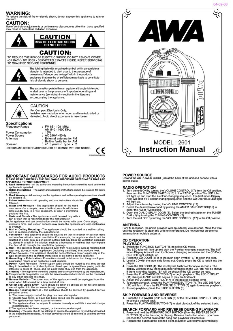 AWA 2601 instruction manual