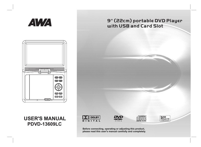 AWA PDVD-13609LC user manual