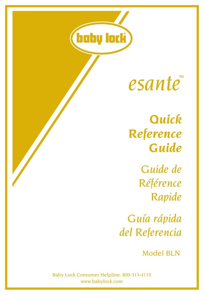 Baby Lock esante BLN Quick reference guide