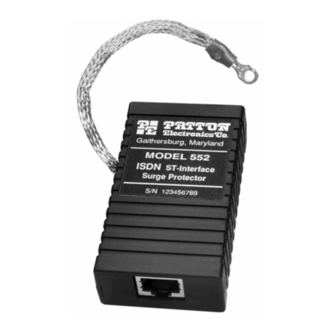 Patton electronics 552 Series User manual