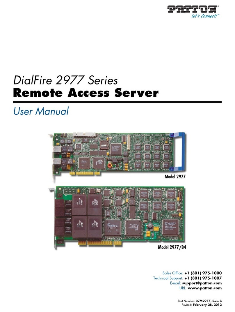 Patton DialFire 2977 Series User manual