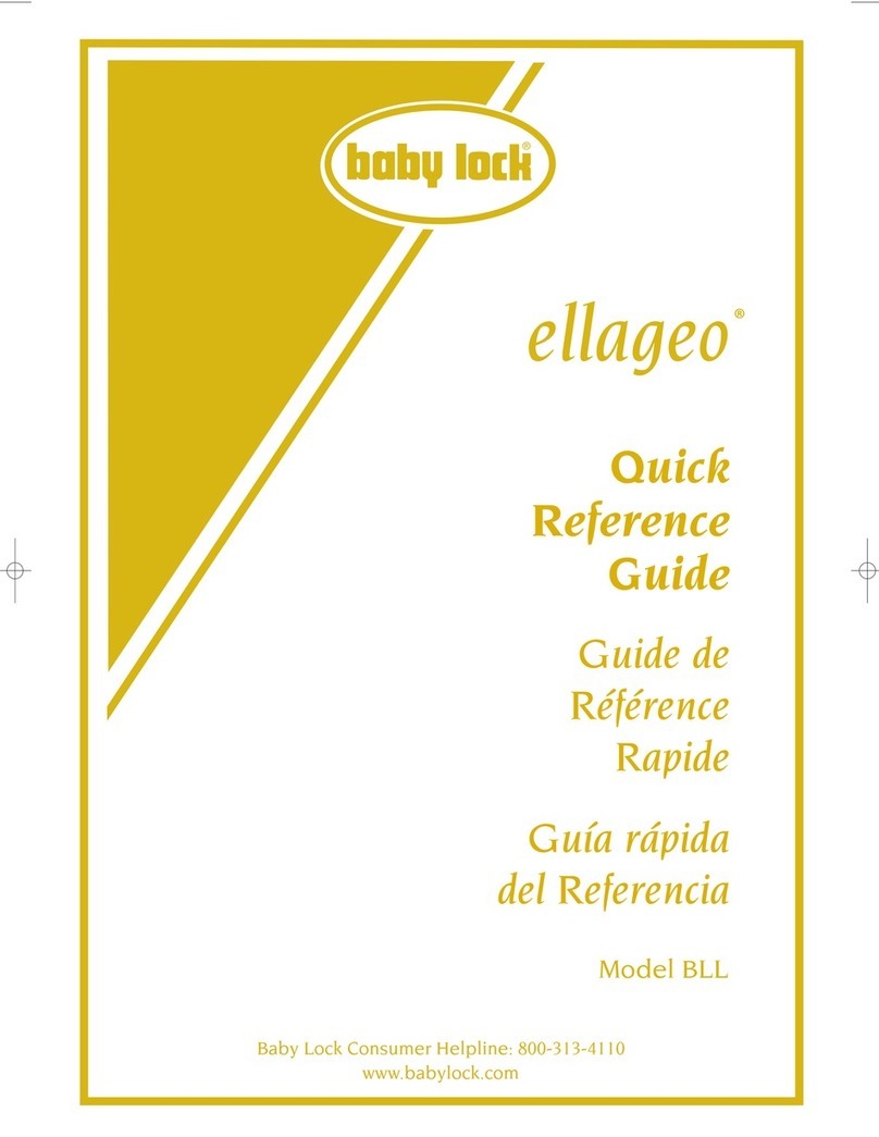 Baby Lock Ellageo BLL Quick reference guide