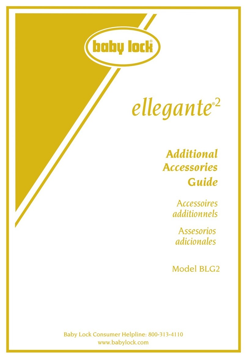 Baby Lock ellegante 2 BLG2 Additional accessories guide