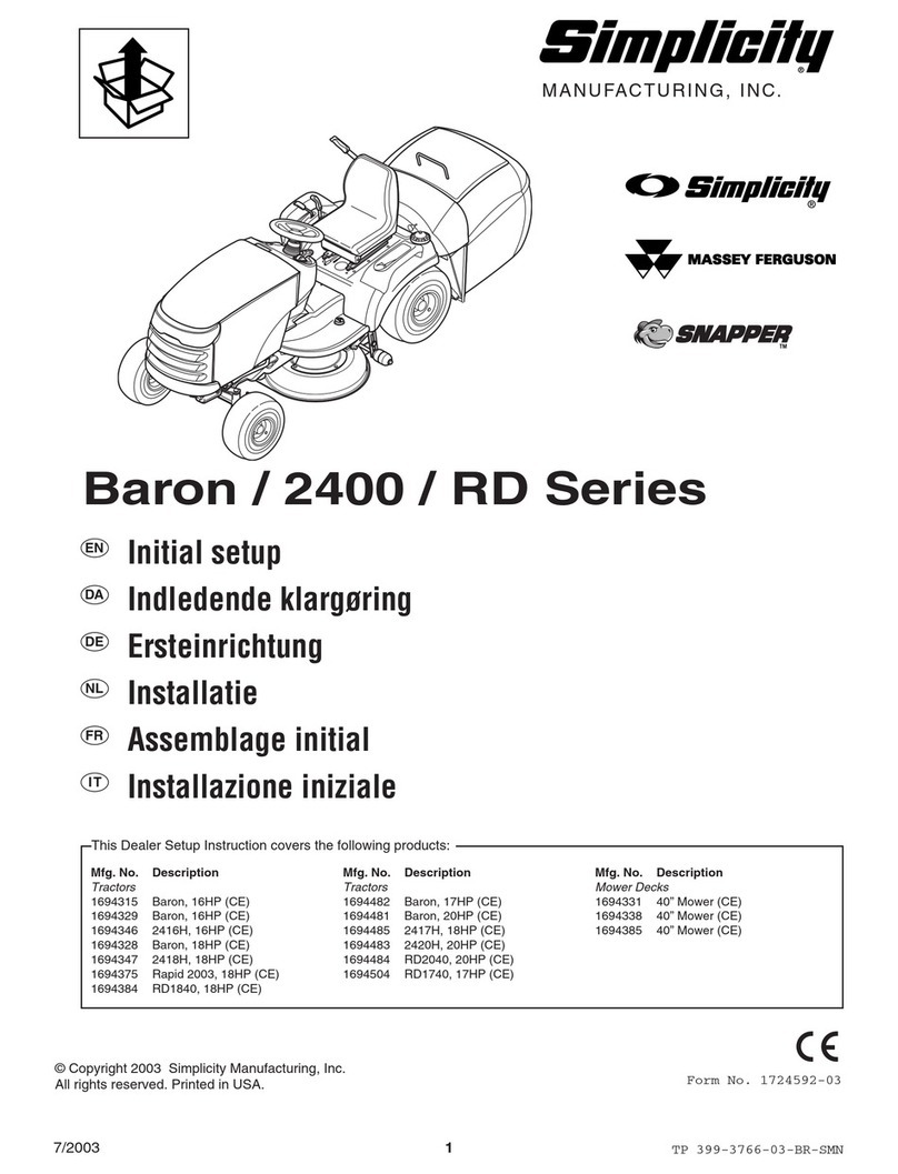 Simplicity Baron Series Initial setup