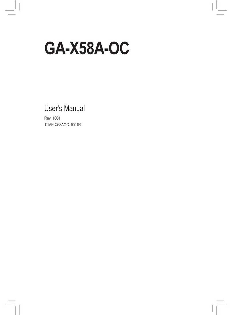 Gigabyte GA-X58A-OC User manual