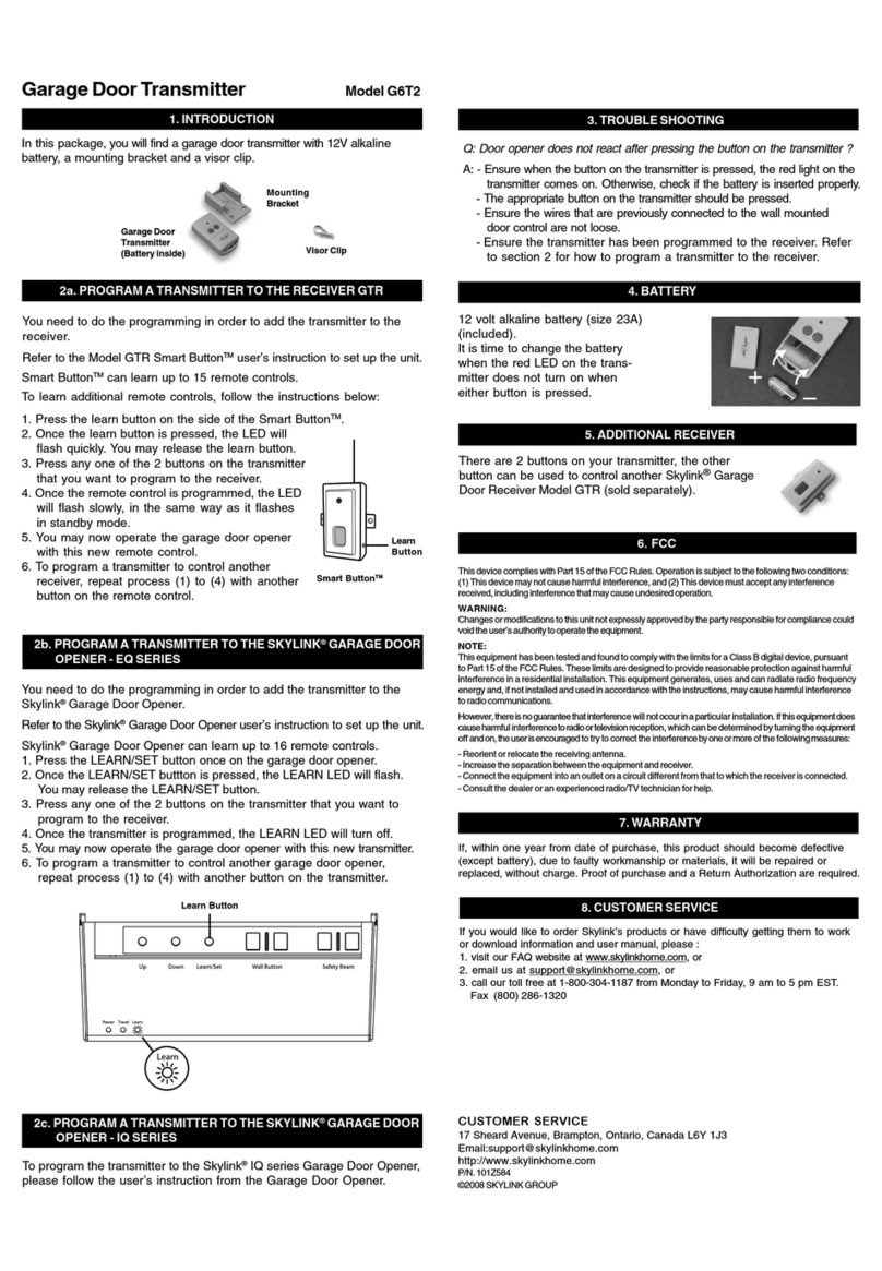 SkyLink G6T2 manual