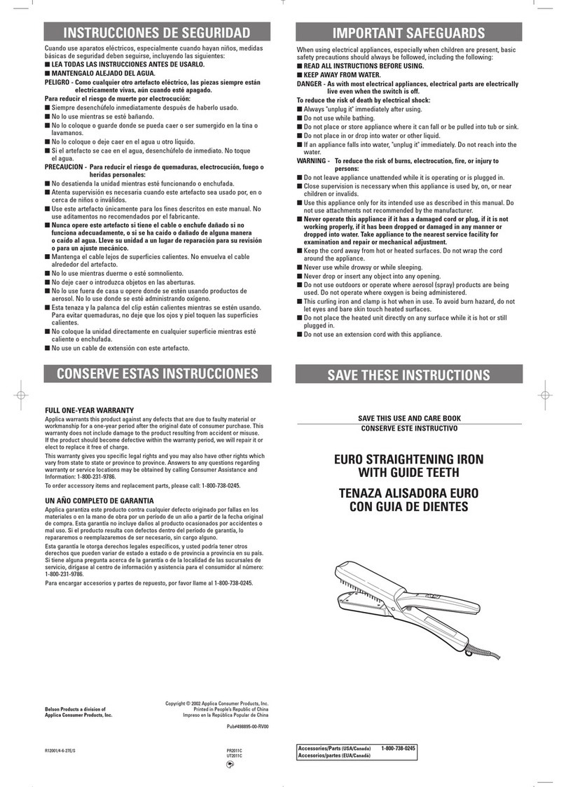 Belson PR2011C Installation instructions