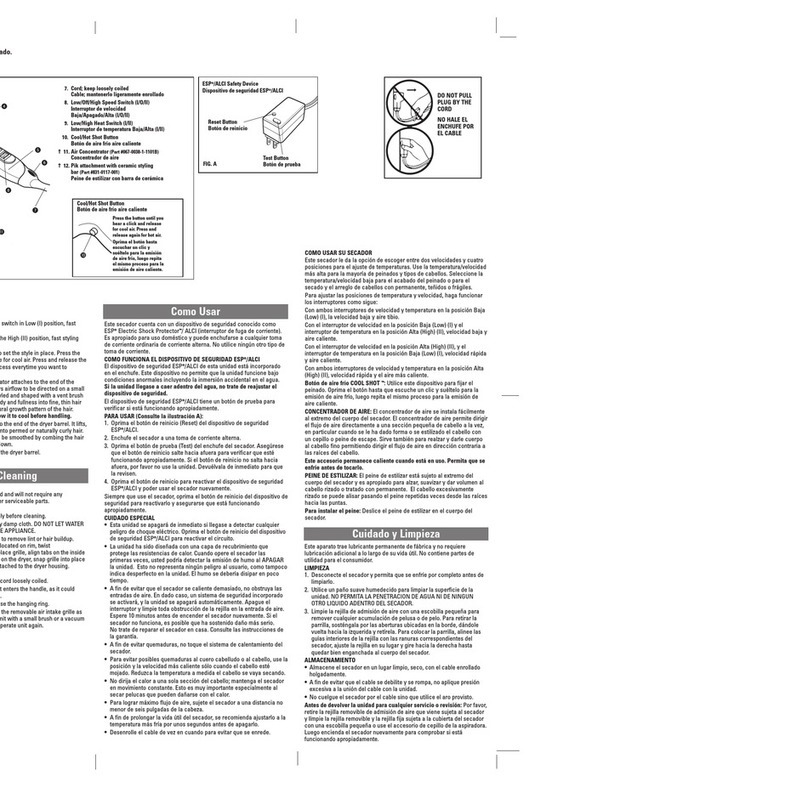 Belson MH 1052 Use and care book