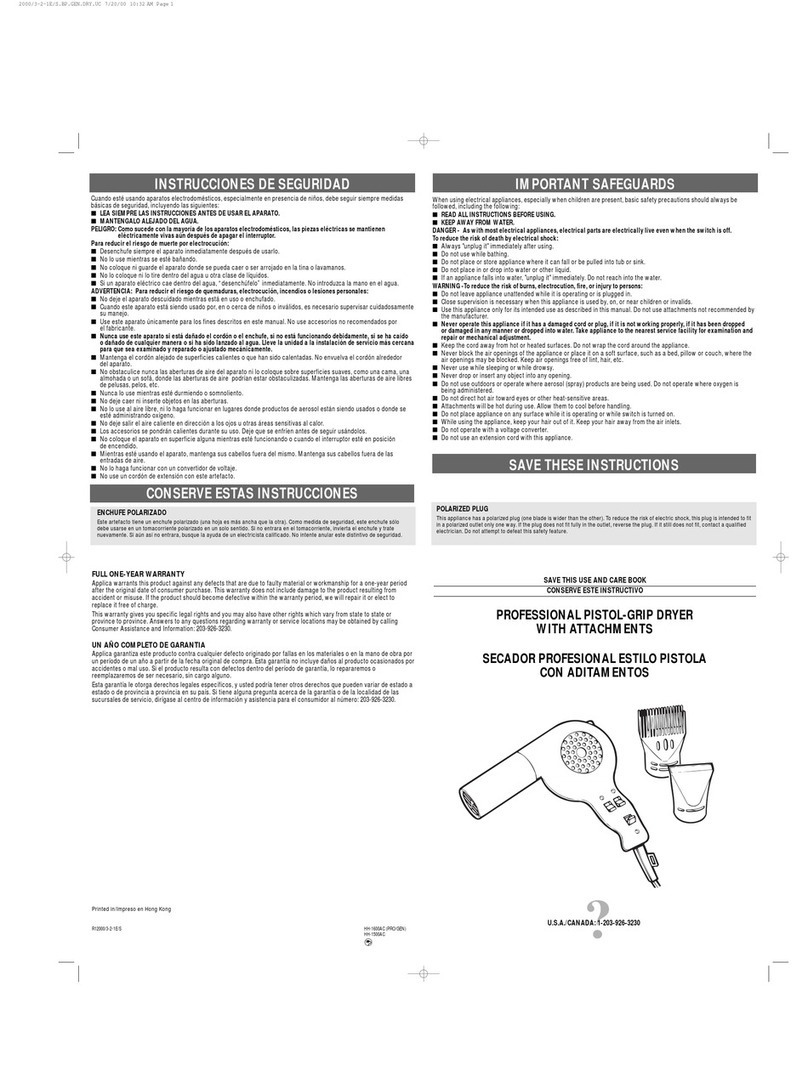 Belson HH-1600AC Installation instructions