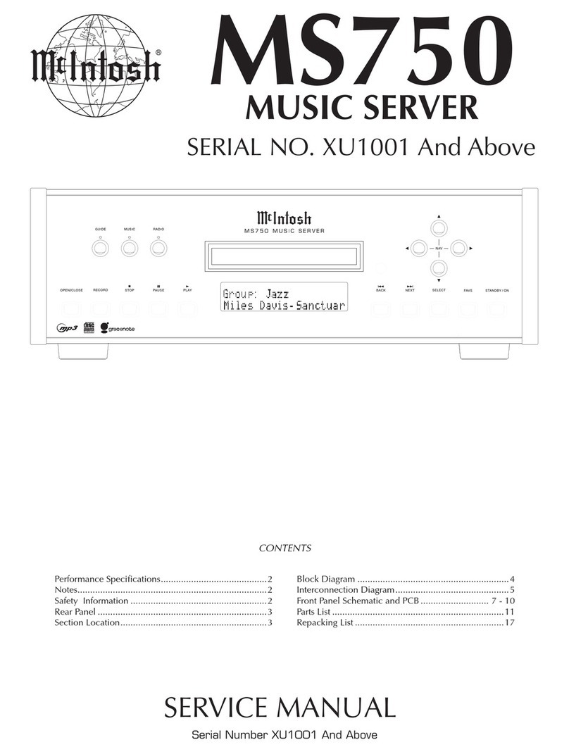 McIntosh MS750 User manual