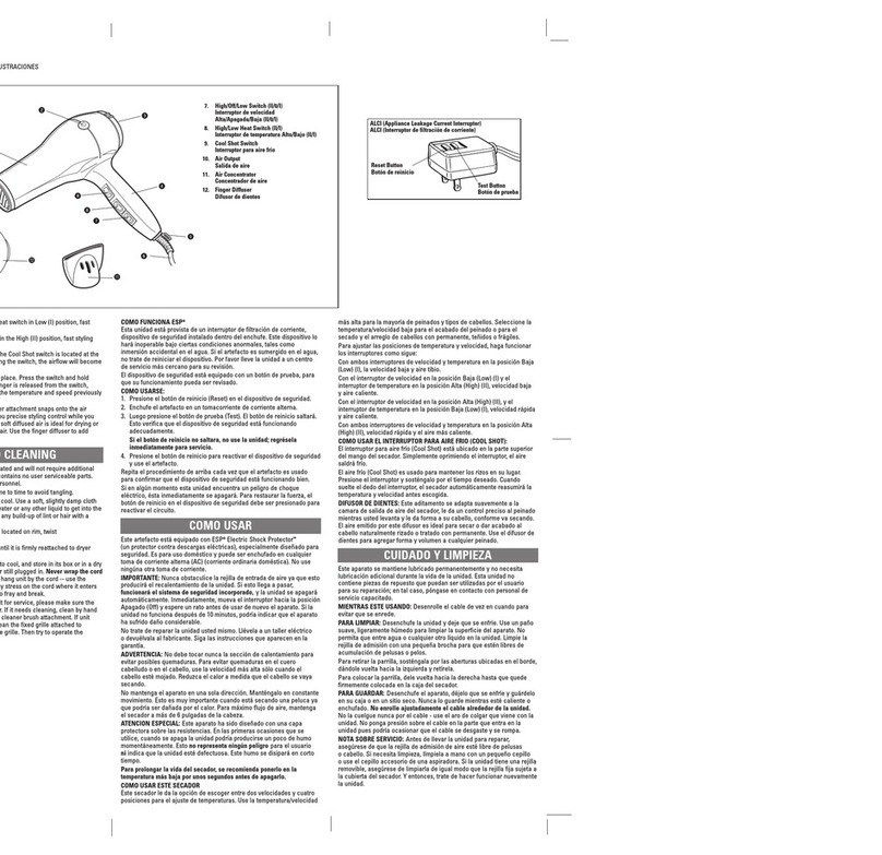 Belson DS-623DC Use and care book