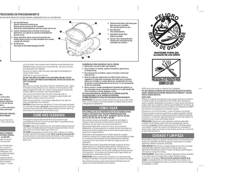 Belson ESH-02 owner's manual